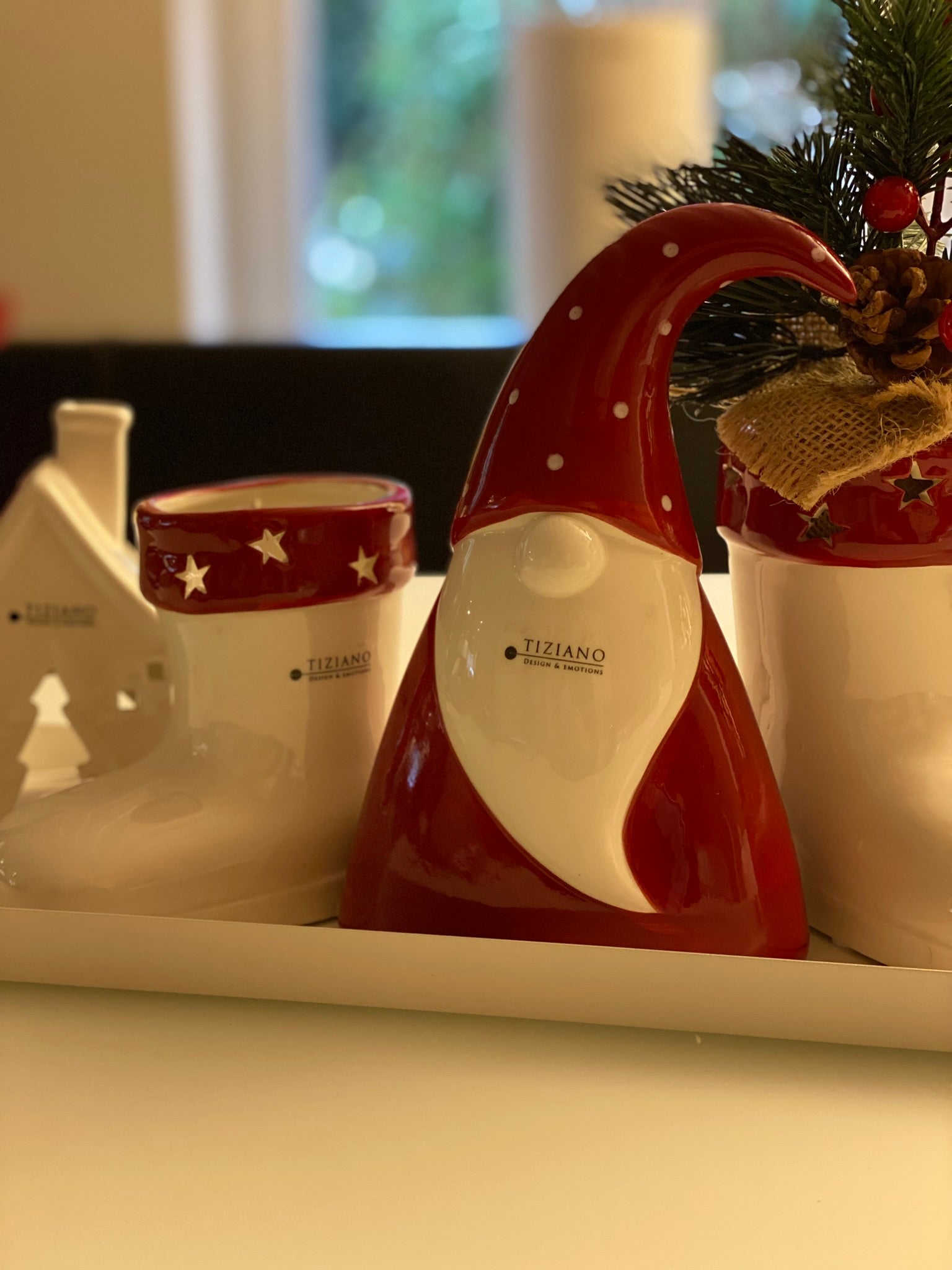 Dekoset Weihnachtstraum L in Rot