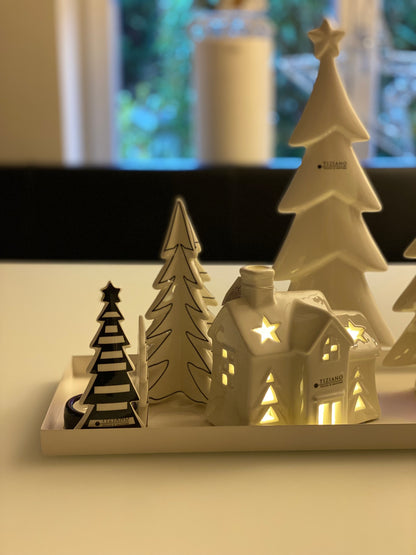 Dekoset Harmonische Winterzeit L schwarz-creme