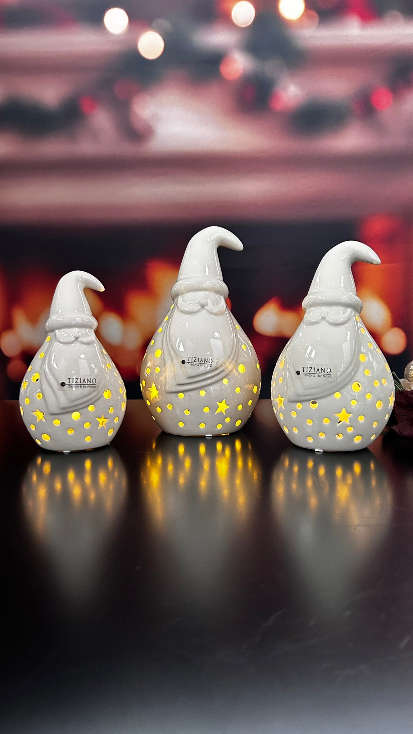 Santa Tinello LED rund creme-weiß