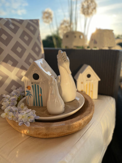 Beachhouse Fano 15cm creme/gelb