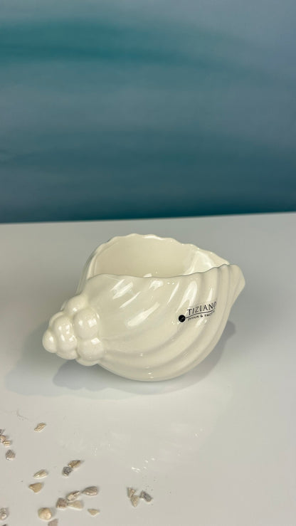 Muschelschale Capella creme-weiß