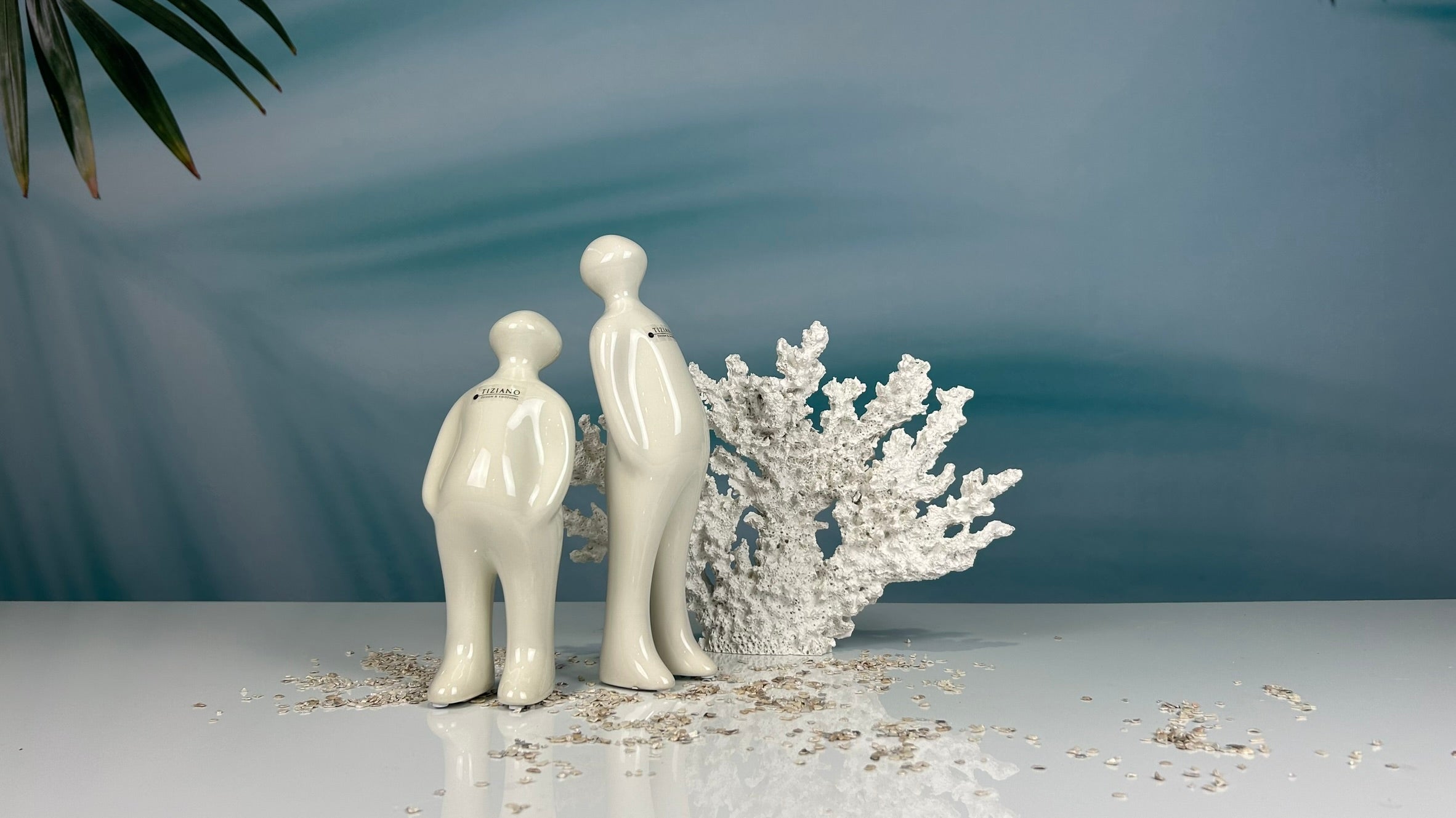 Figur Sapiente creme-weiß