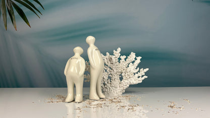 Figur Sapiente creme-weiß