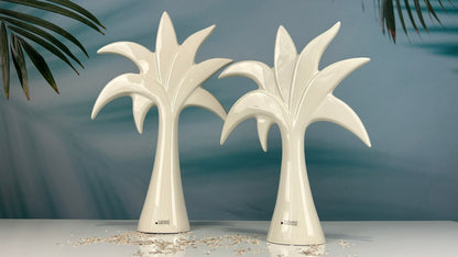 Dekofigur Deko Palme Guano weiß-creme