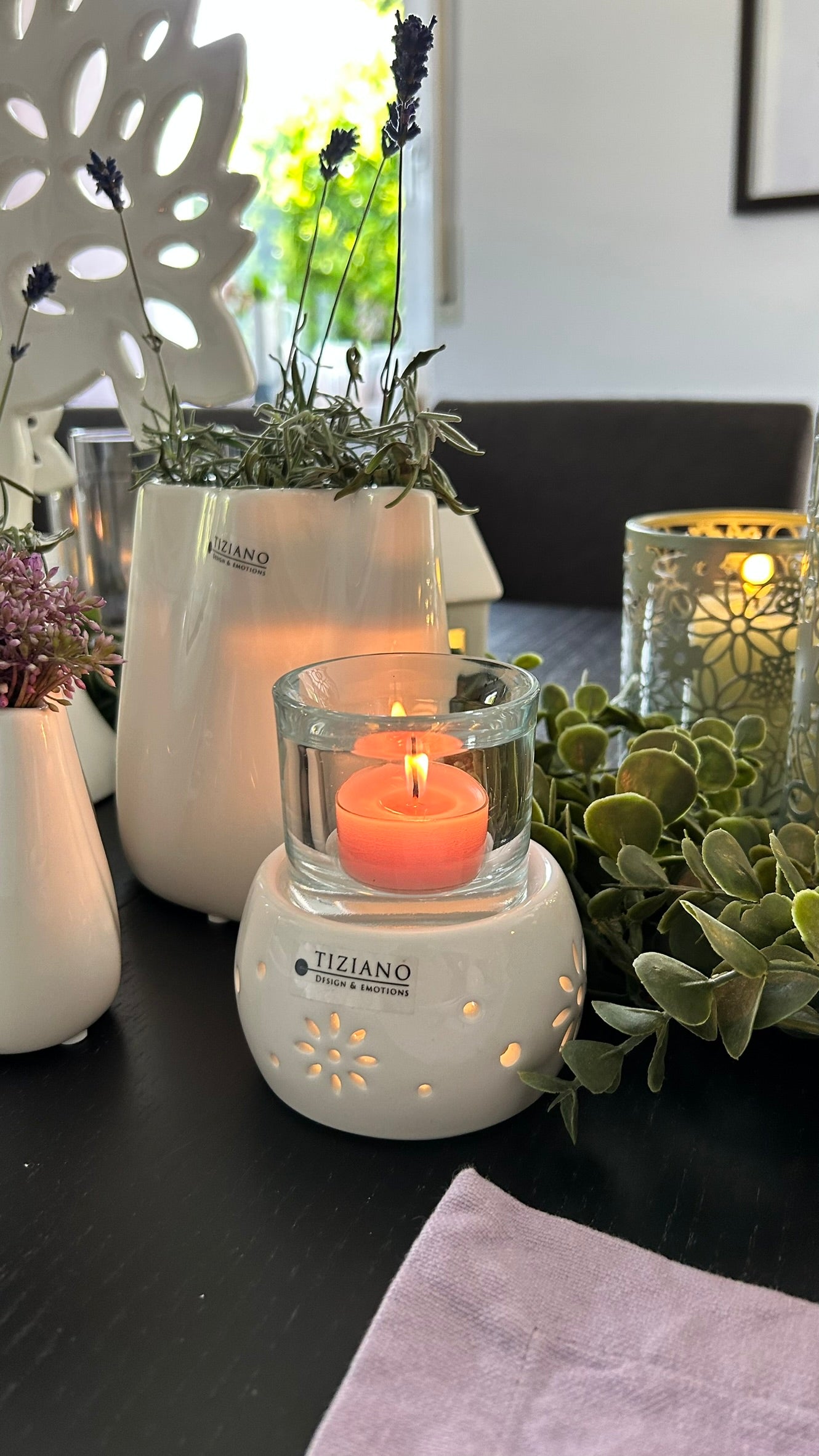 Teelicht Regolo Tadino LED creme-weiß