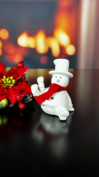 Schneemann Carlo creme-weiß