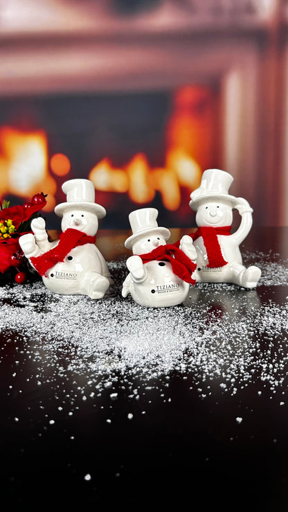 Schneemann Carlo creme-weiß