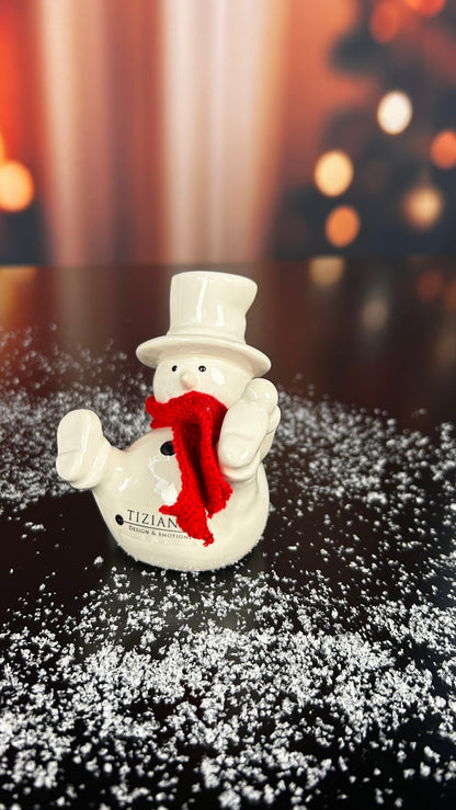 Schneemann Carlo creme-weiß