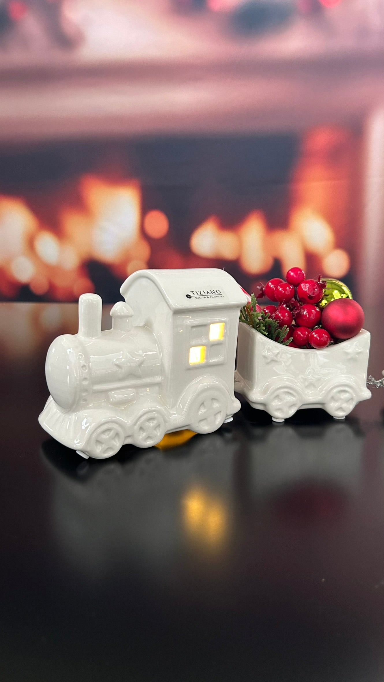 Deko Zug Lukas 2tlg 22,5 LED