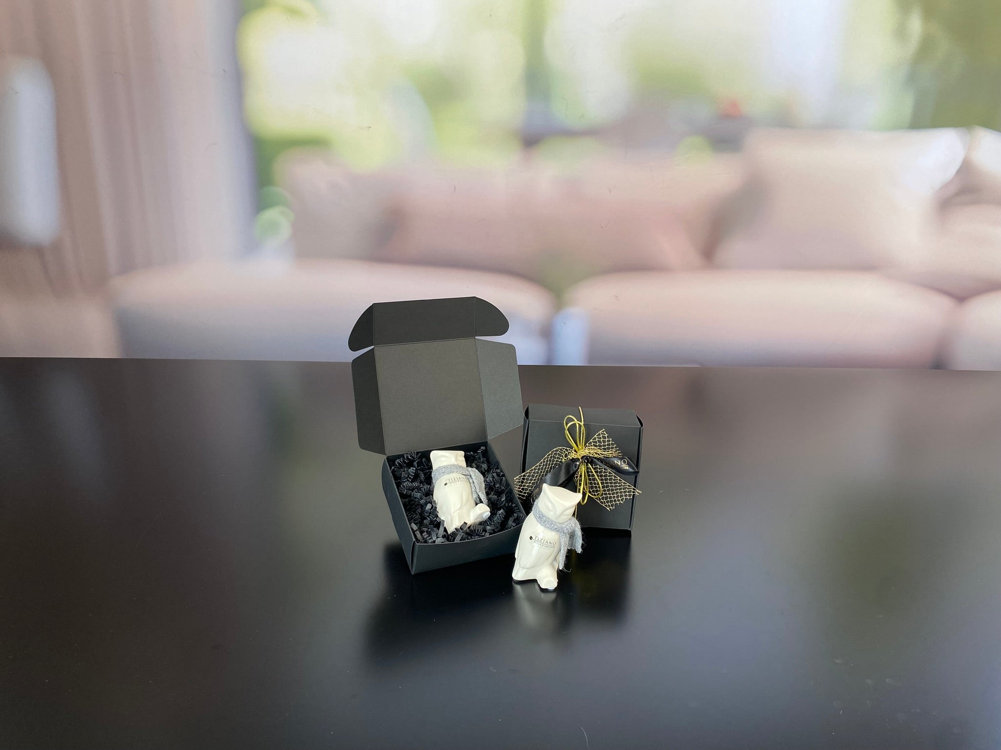 Geschenkbox S mit Deko Eule Bruneta