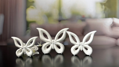 Schmetterling Lia creme-weiß