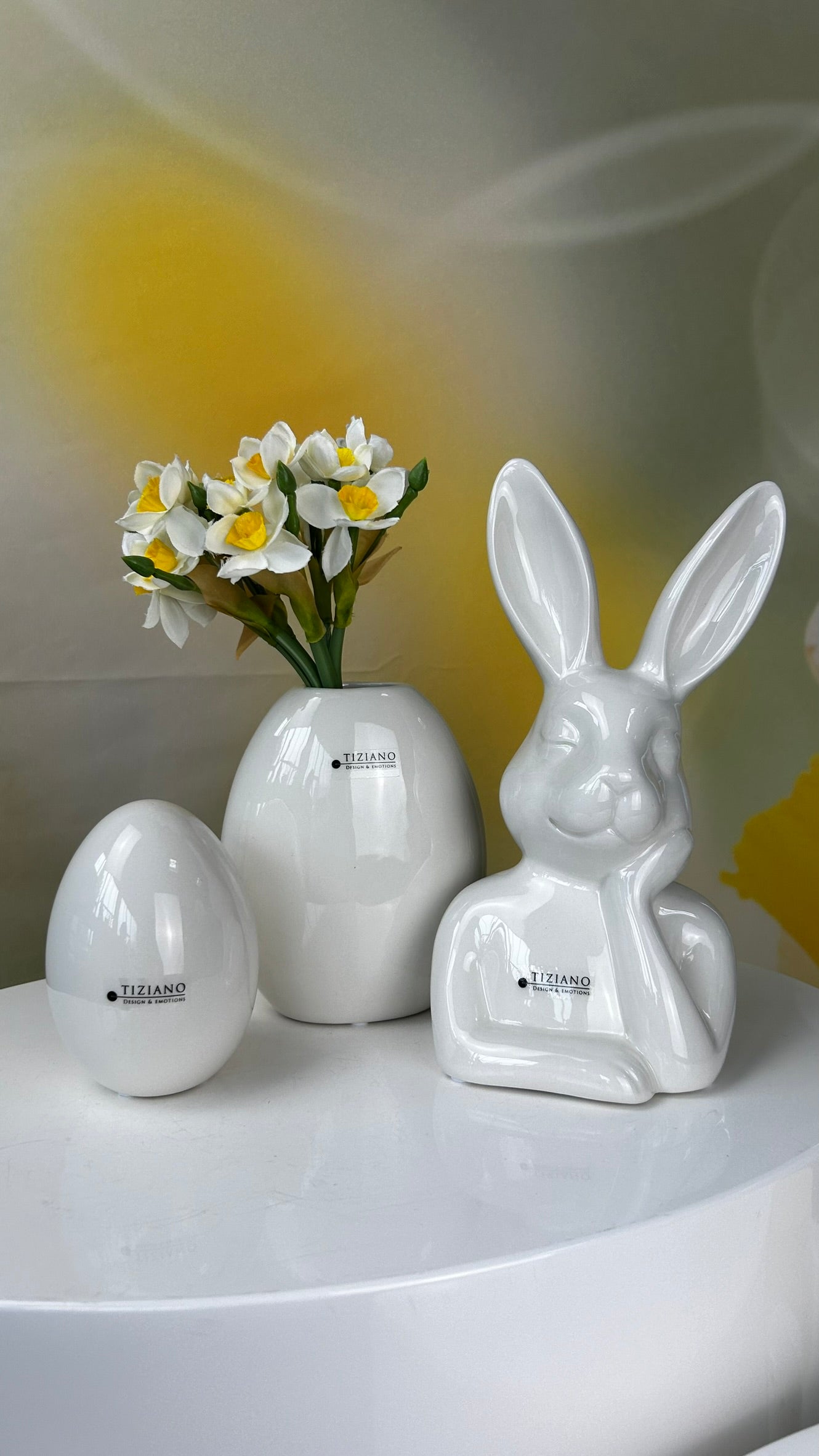 Deko Hasenbüste Enzo creme-weiß