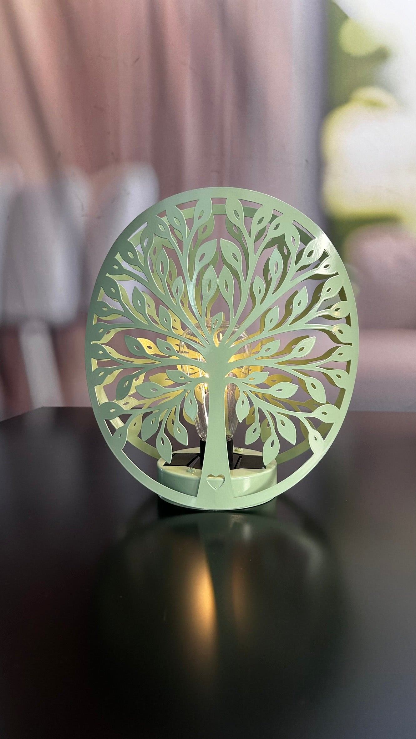 Solarlicht Baum Metall grün