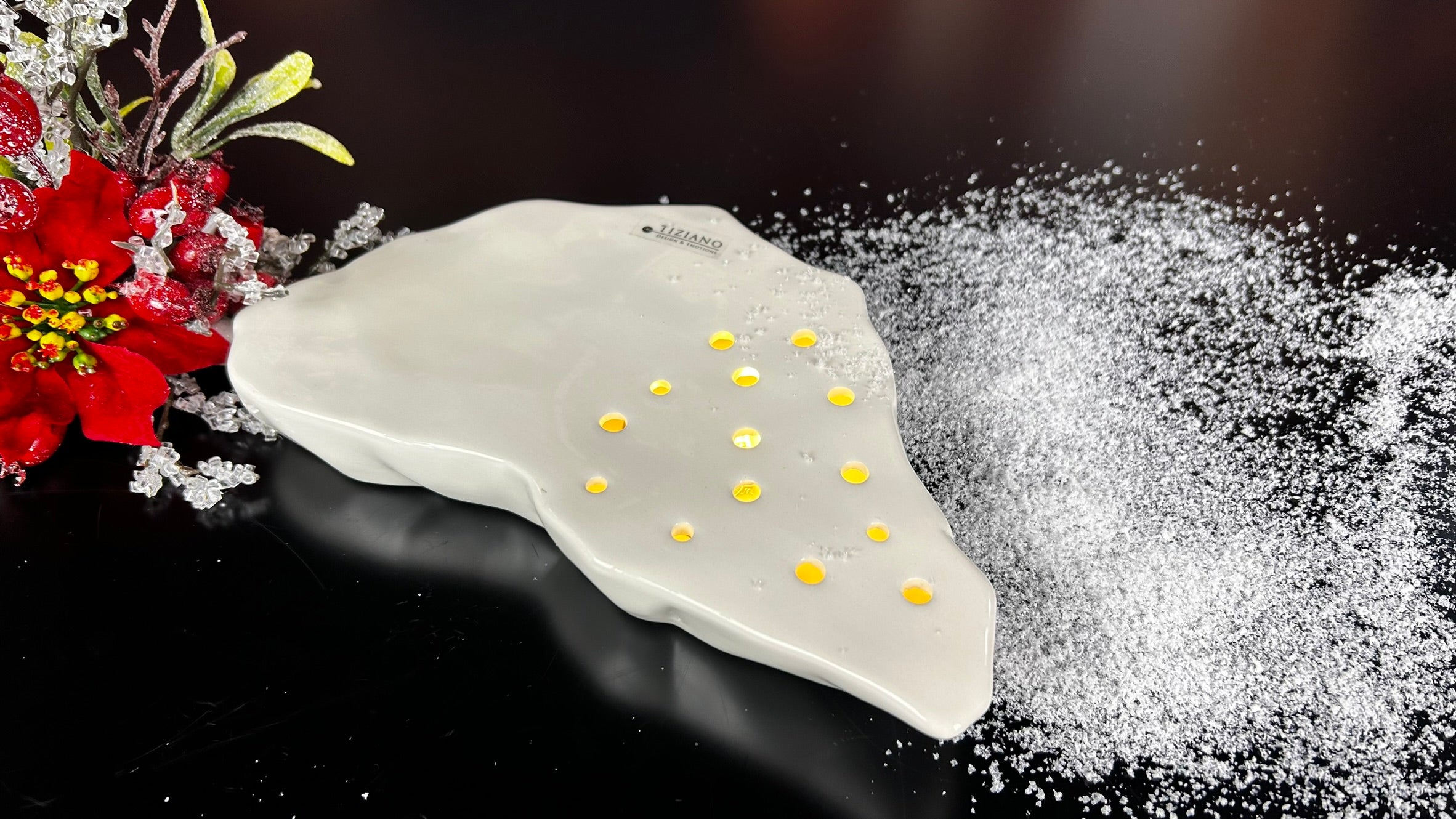 Eisschole Midas LED 24cmn creme-weiß