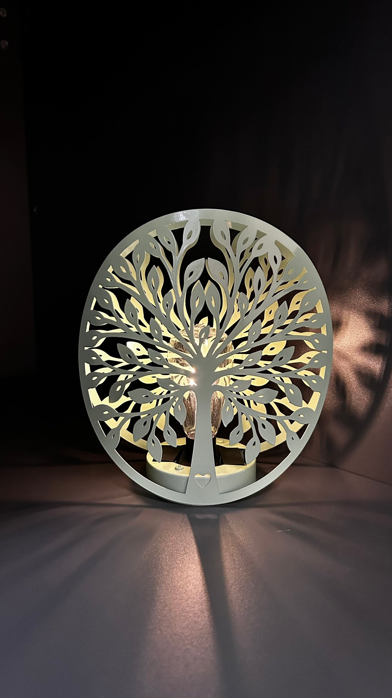 Solarlicht Baum Metall grün