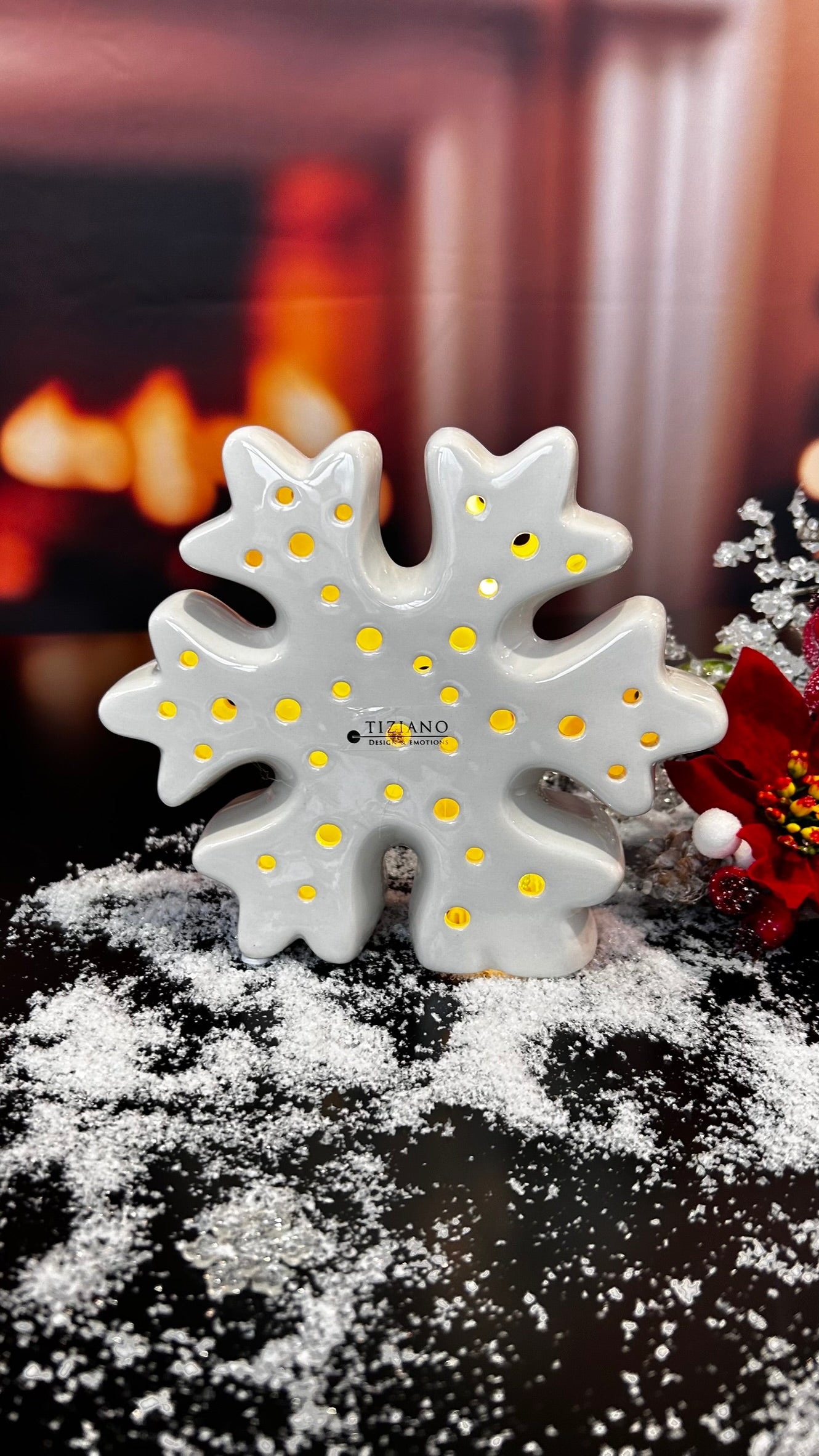 Schneeflocke Fiocco LED creme-weiß