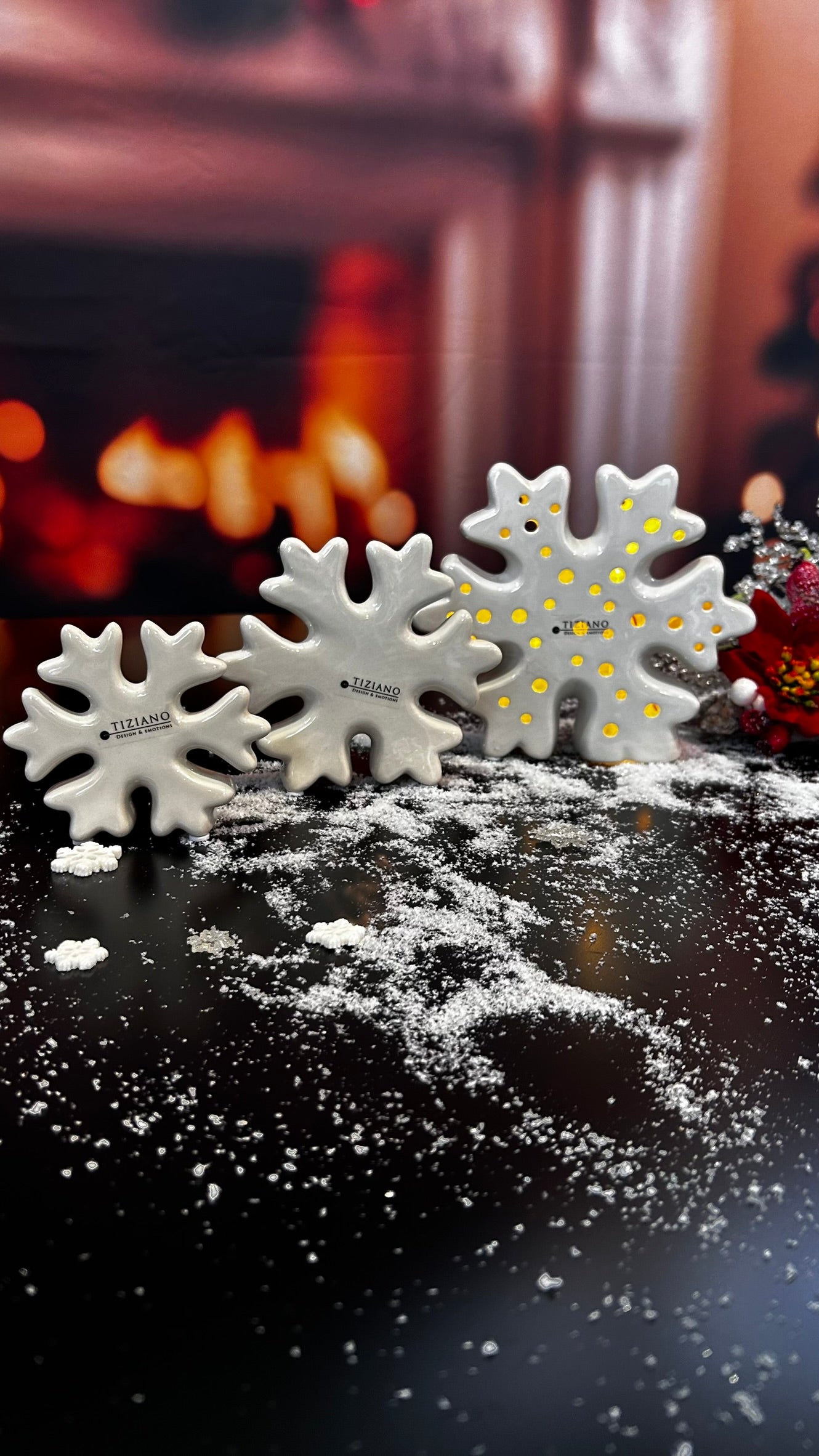 Schneeflocke Fiocco LED creme-weiß