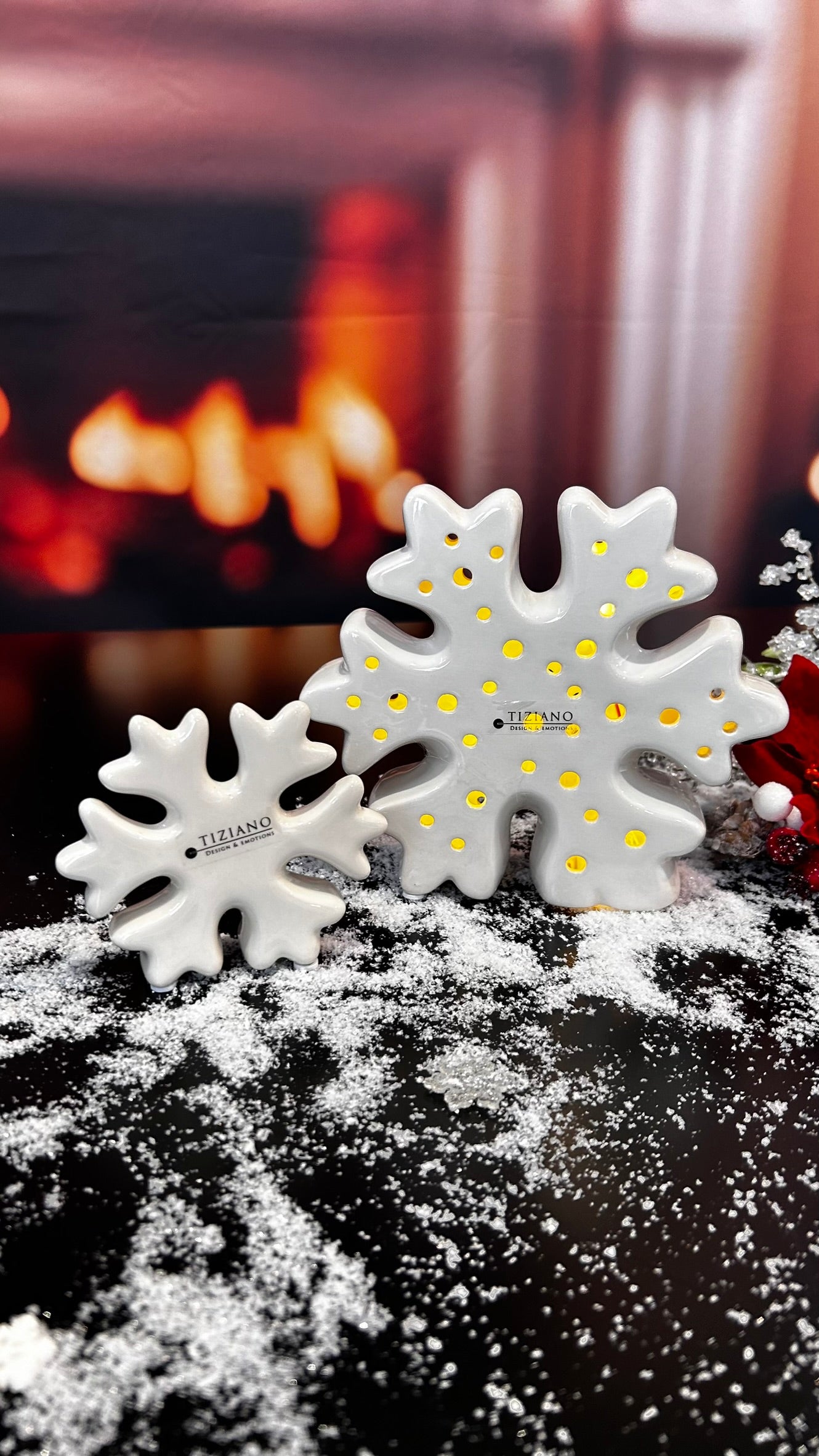 Schneeflocke Fiocco LED creme-weiß