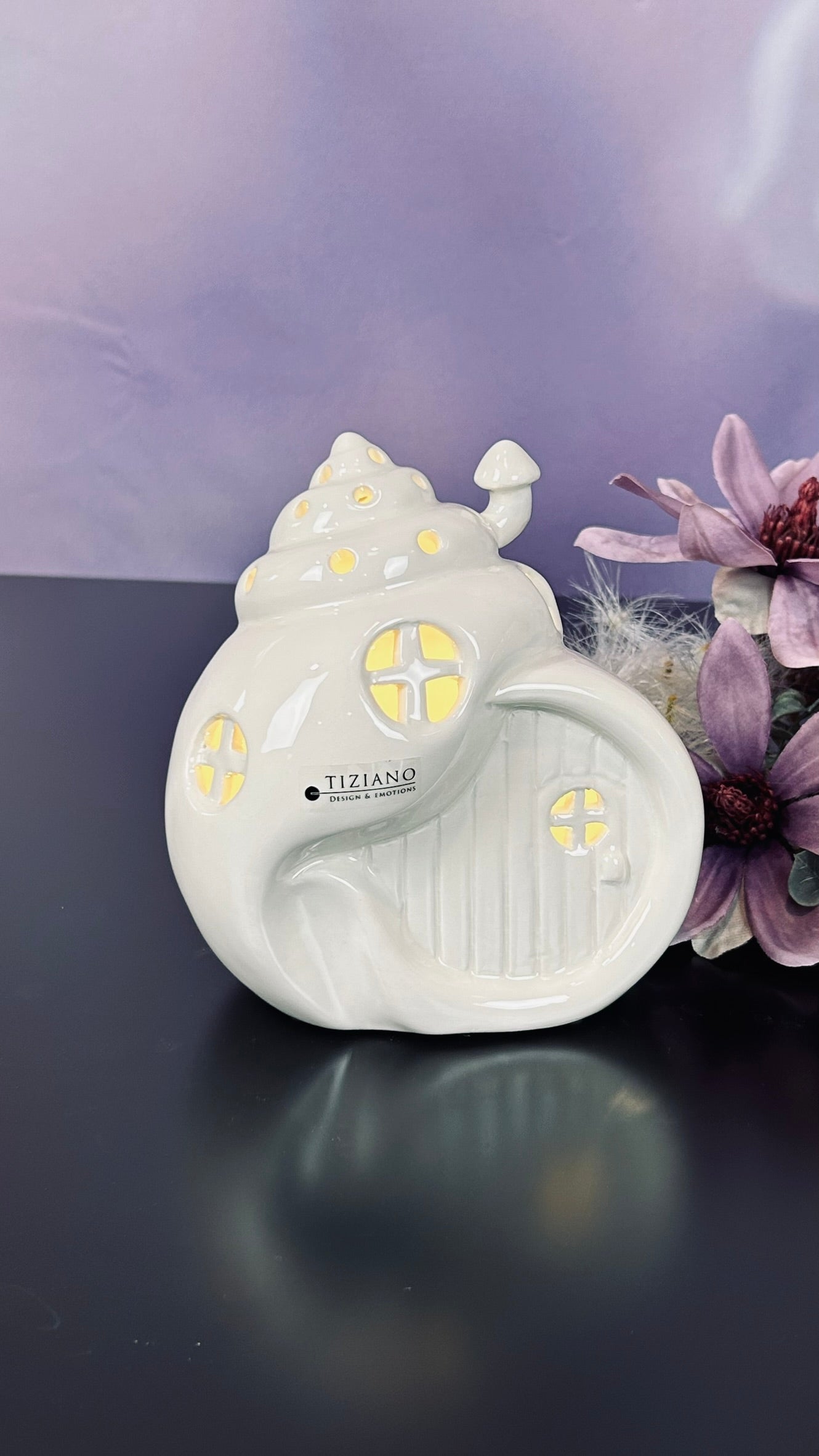 Schneckenhaus Gardola LED creme-weiß