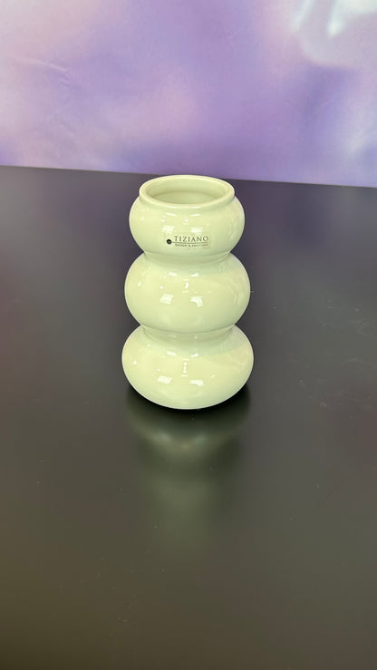 Vase Ronda creme-weiß