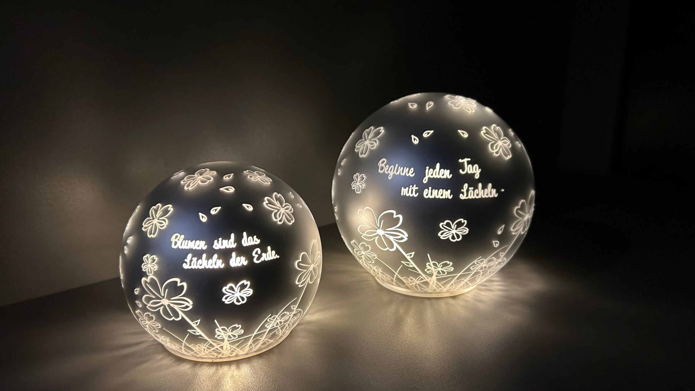 2er Set Lichtkugel Vaiano