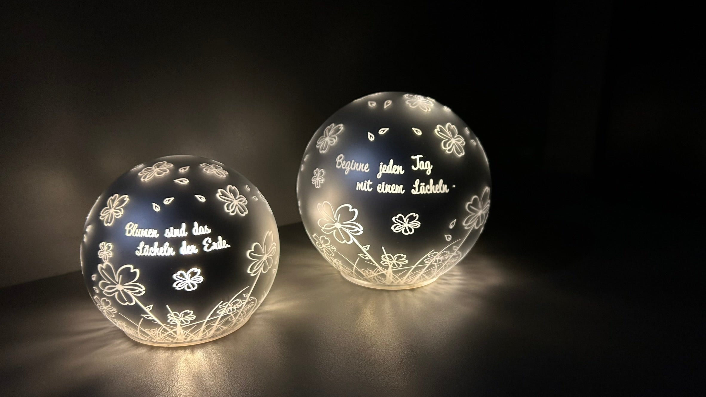 2er Set Lichtkugel Vaiano