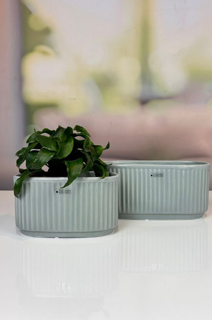 Jardiniere Torino grau matt