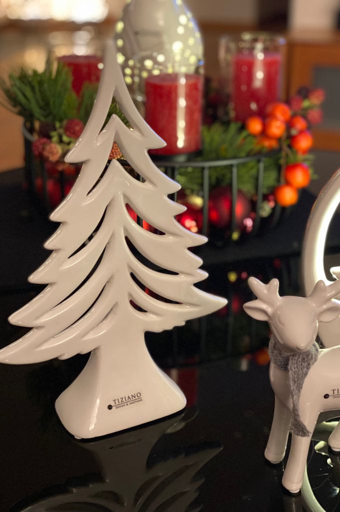 Dekoset Winterwald mit Joya LED creme-weiß