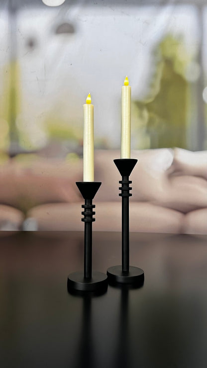 Kerzenleuchter schwarz