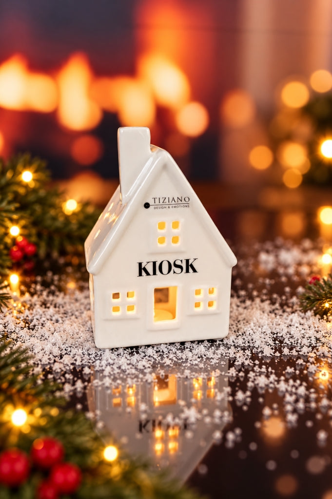 D18 Deko Kiosk Presina 12cm creme-weiß