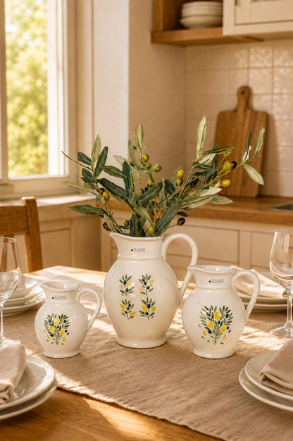 Krug Oleana creme-weiß