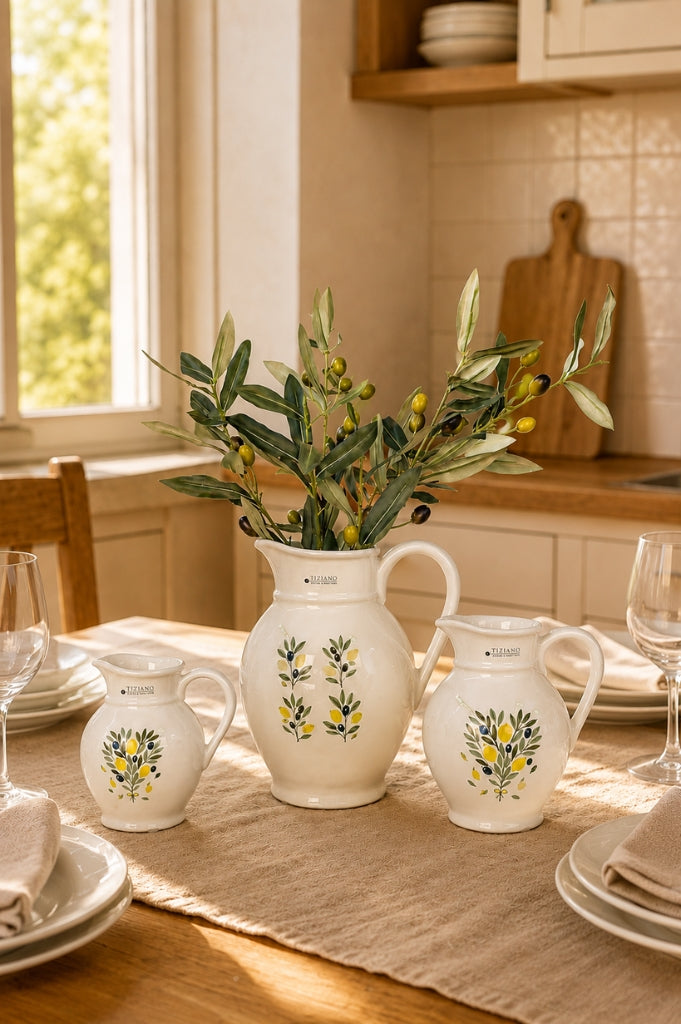 Krug Oleana creme-weiß