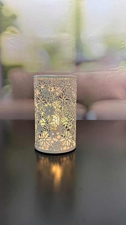 Tischlicht Metall Fiori LED creme oder grün