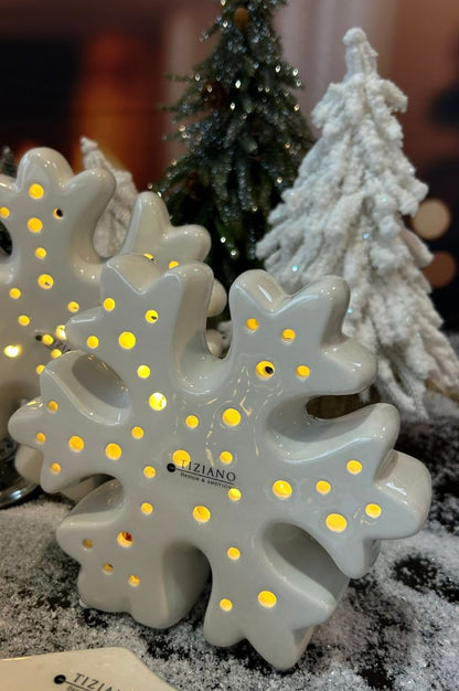 Schneeflocke Fiocco LED creme-weiß