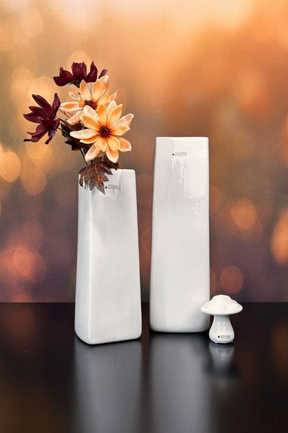 Vase Lago creme-weiß