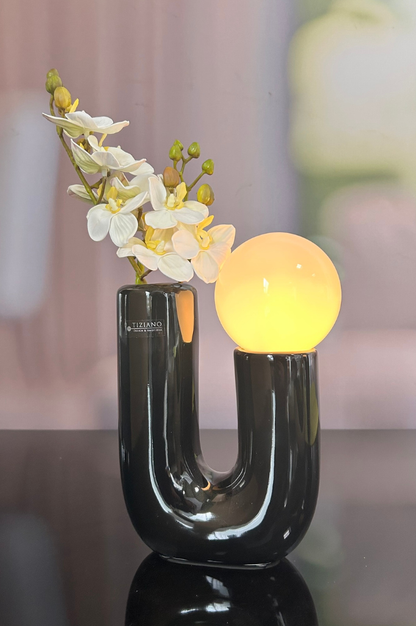 Dekoset Lampe Fiorello mit Dekoration