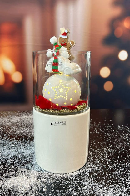 Dekoset Windlicht Laterna mit Tazzola und Herbie