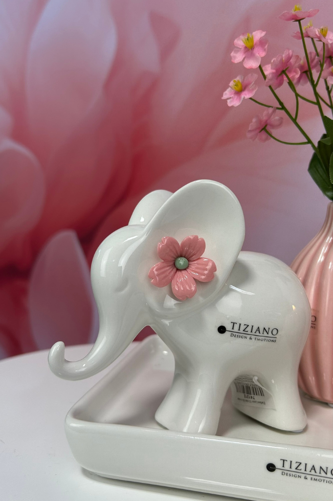 Dekoset Sendina mit Leon mit Vase und Teelicht Prisma