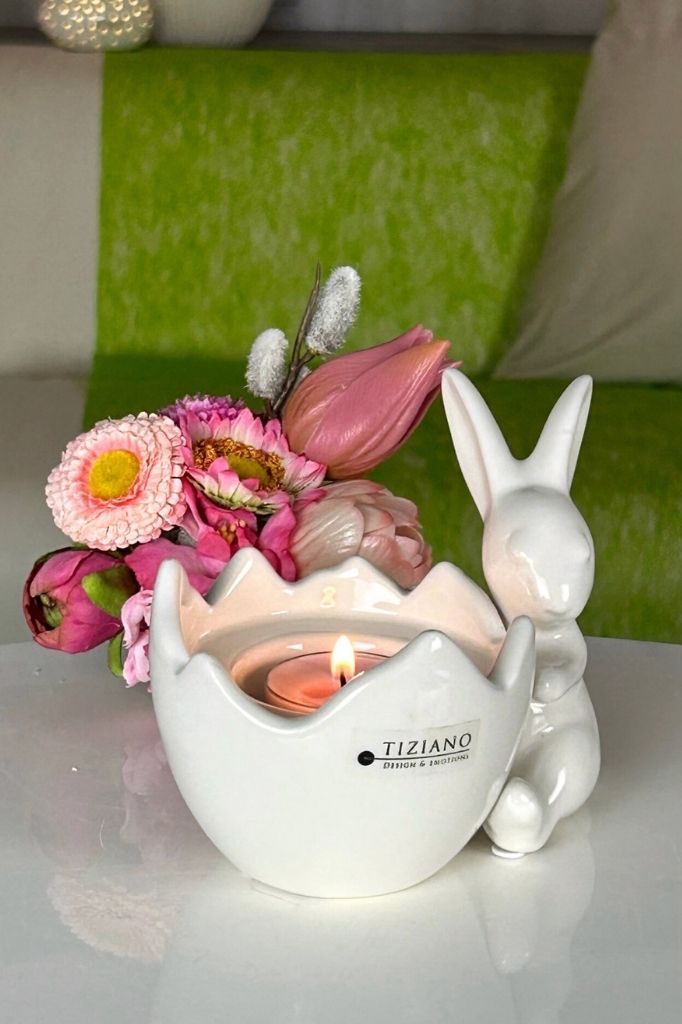 Leonas sitzend Teelicht