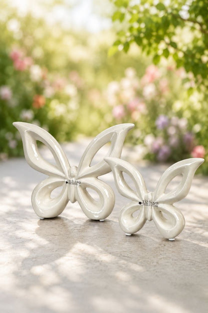 Schmetterling Lia creme-weiß