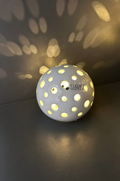 3er Set Lichtkugel Padova creme-weiß