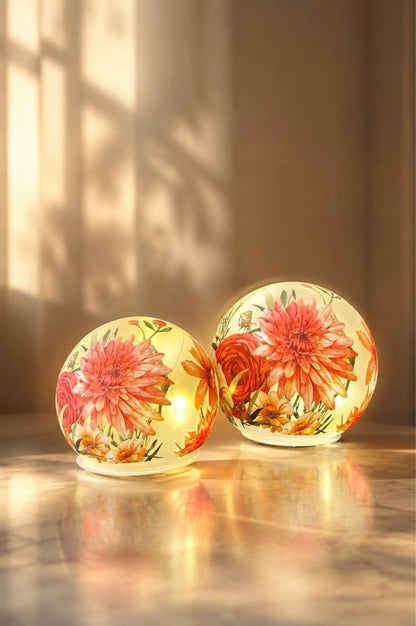 Deko Lichtkugel LED Sommerblumen