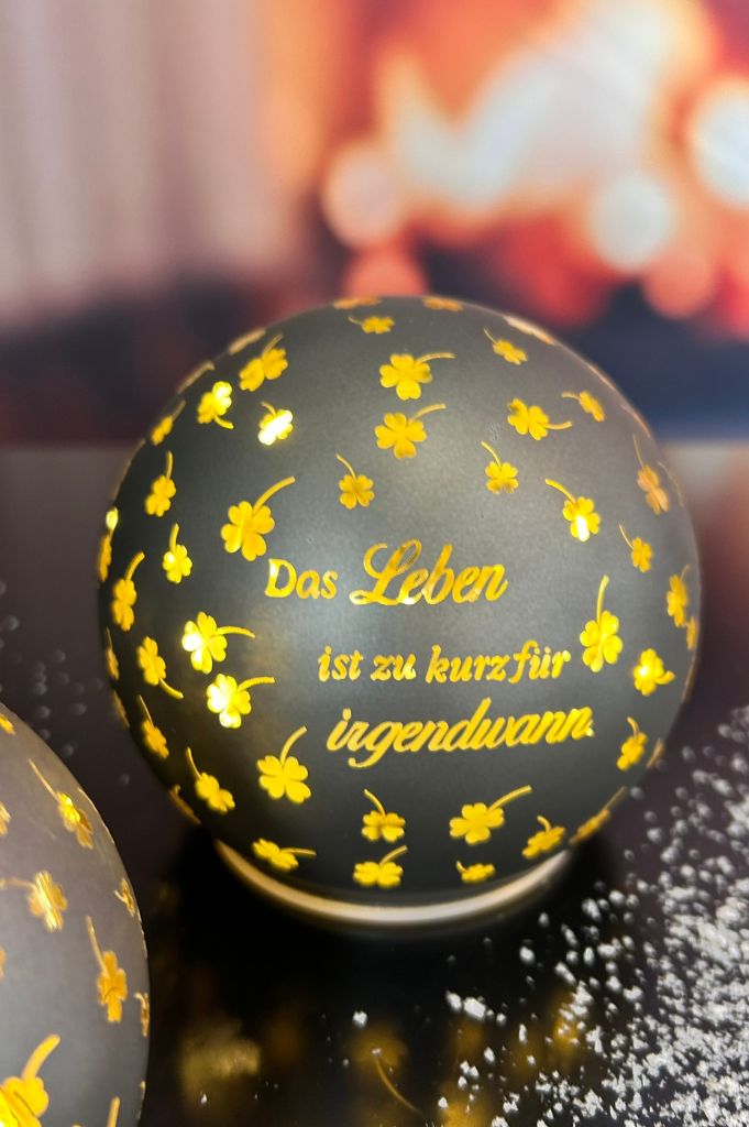Lichtkugel Aurora "Das Leben" anthrazit
