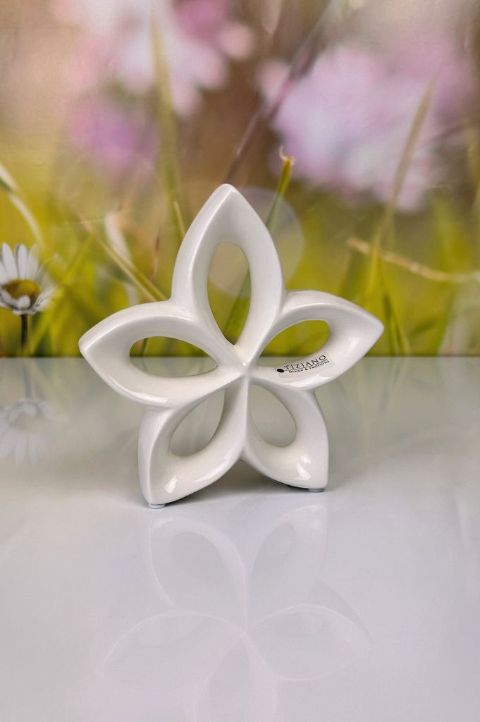 Deko Blume Lorina creme-weiß