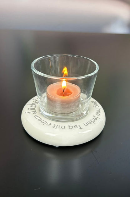 Dekolicht Lumina 10cm Schrift Beginne jeden Tag...+Visco