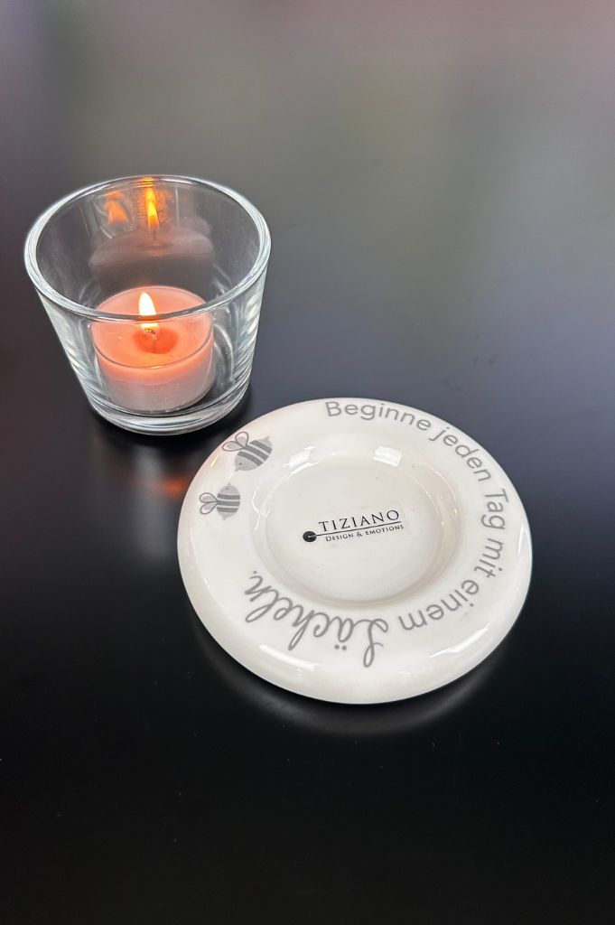 Dekolicht Lumina 10cm Schrift Beginne jeden Tag...+Visco