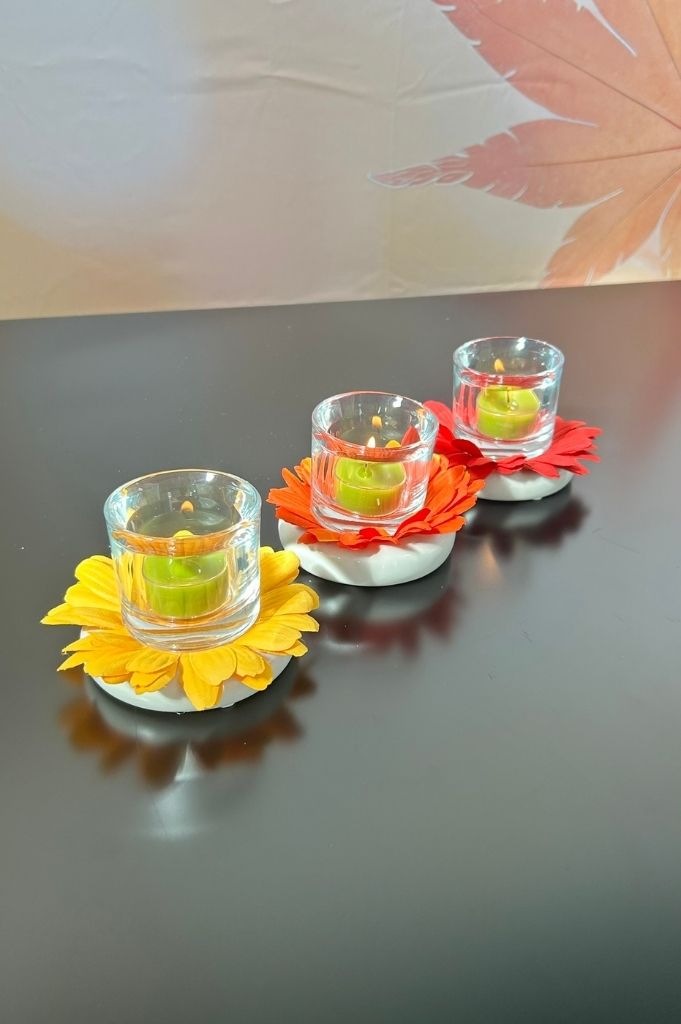Dekoset Licht Lumina mit Marit Glas+Gerbera