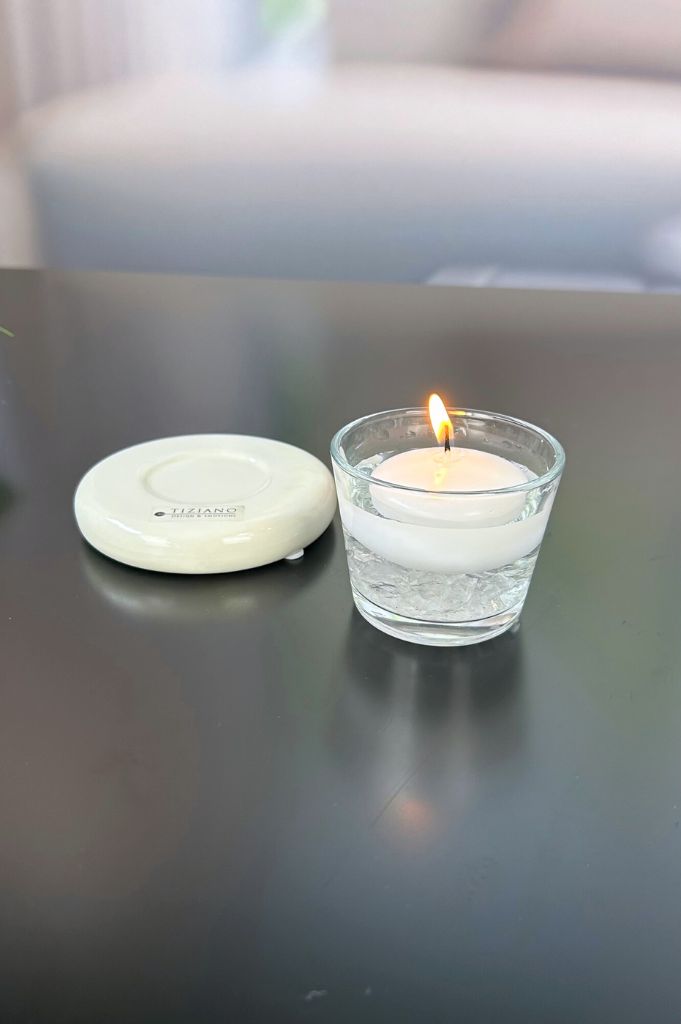 Dekolicht Lumina creme mit Glaskübel Visco