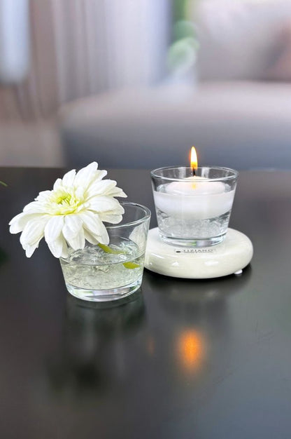 Dekolicht Lumina creme mit Glaskübel Visco