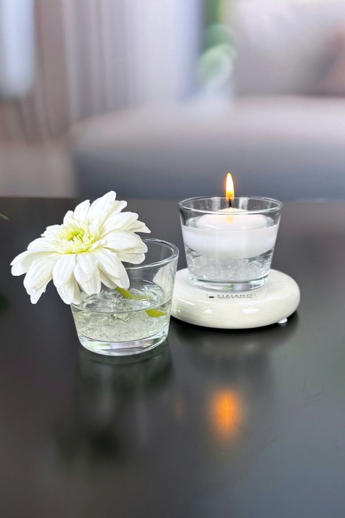 Dekolicht Lumina creme mit Glaskübel Visco